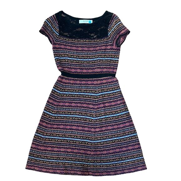 Anthropologie Sparrow Fairisle Lace Sweater Dress Size Small - Picture 1 of 6